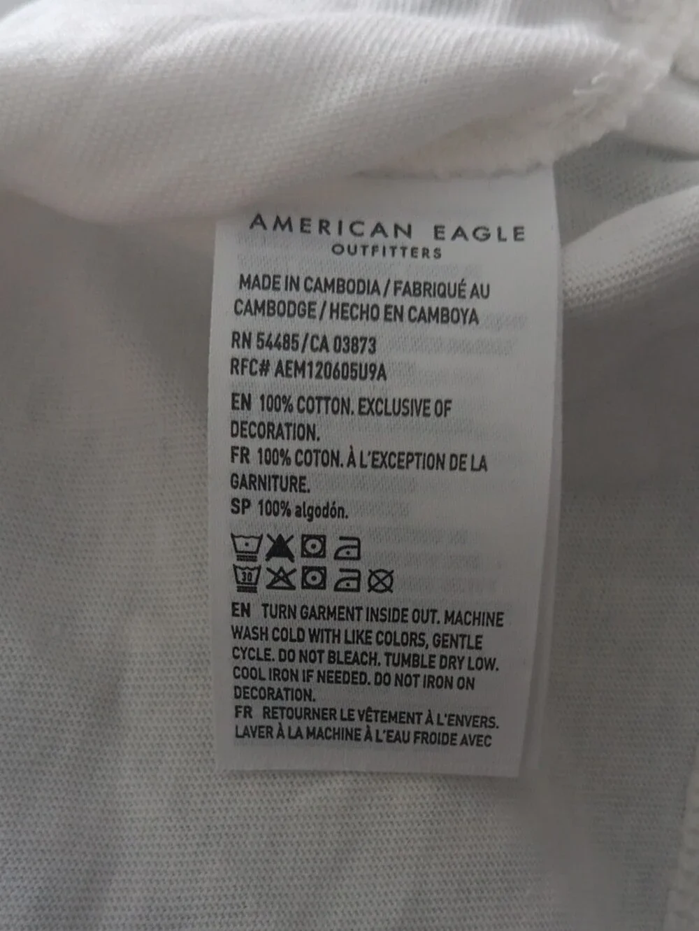 American Eagle Boxy Desination Graphic Tee #3829